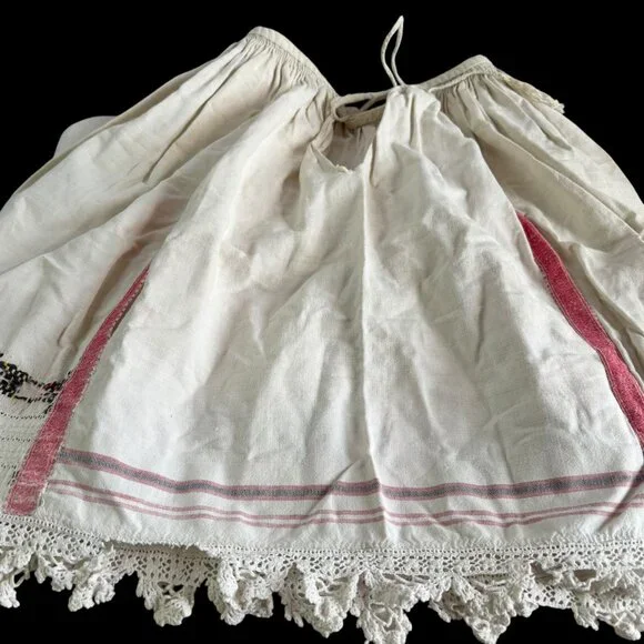 Romanian Homespun Linen Handmade Folk Petticoat - Picture 9 of 16